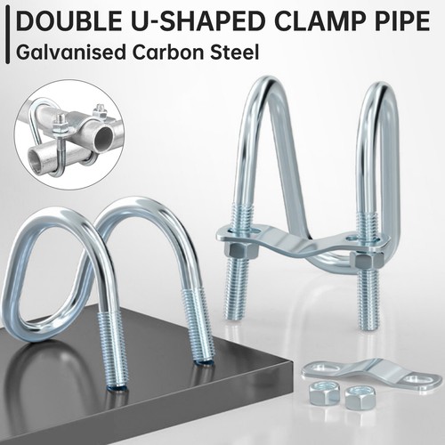 Galvanized cross pipe clamp - cross,