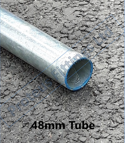 Galvanised steel tube 48mm - steel,